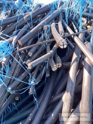 Zużyte kable inne niż wymienione w 17 04 10 (w większości kable aluminiowe z demontażu linii niskiego napięcia) (kod odpadu 17 04 11) 